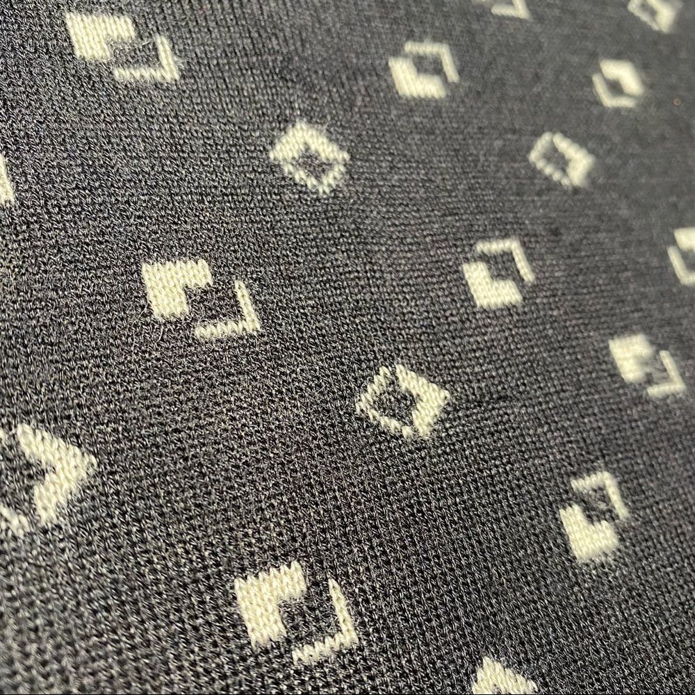 Ralph Lauren Spring *07 Black & Cream Cashmere Blend 3D Cube V-Neck Sweater Vest - Picture 17 of 17